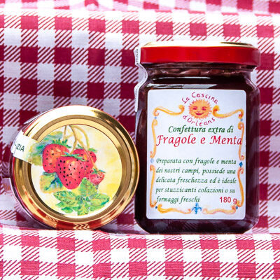 Confettura di fragole e menta