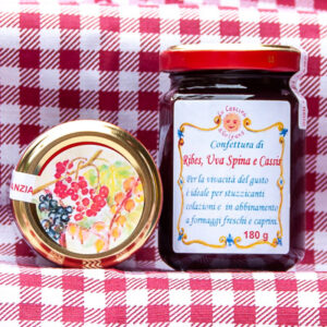 Confettura di ribes, uva spina e cassis - La Cascina d'Orléans - Agriturismo in Valle d'Aosta